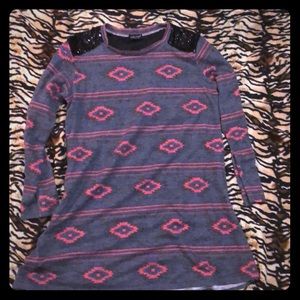 Simply southern shirt dress w/3/4 quarter sleeves